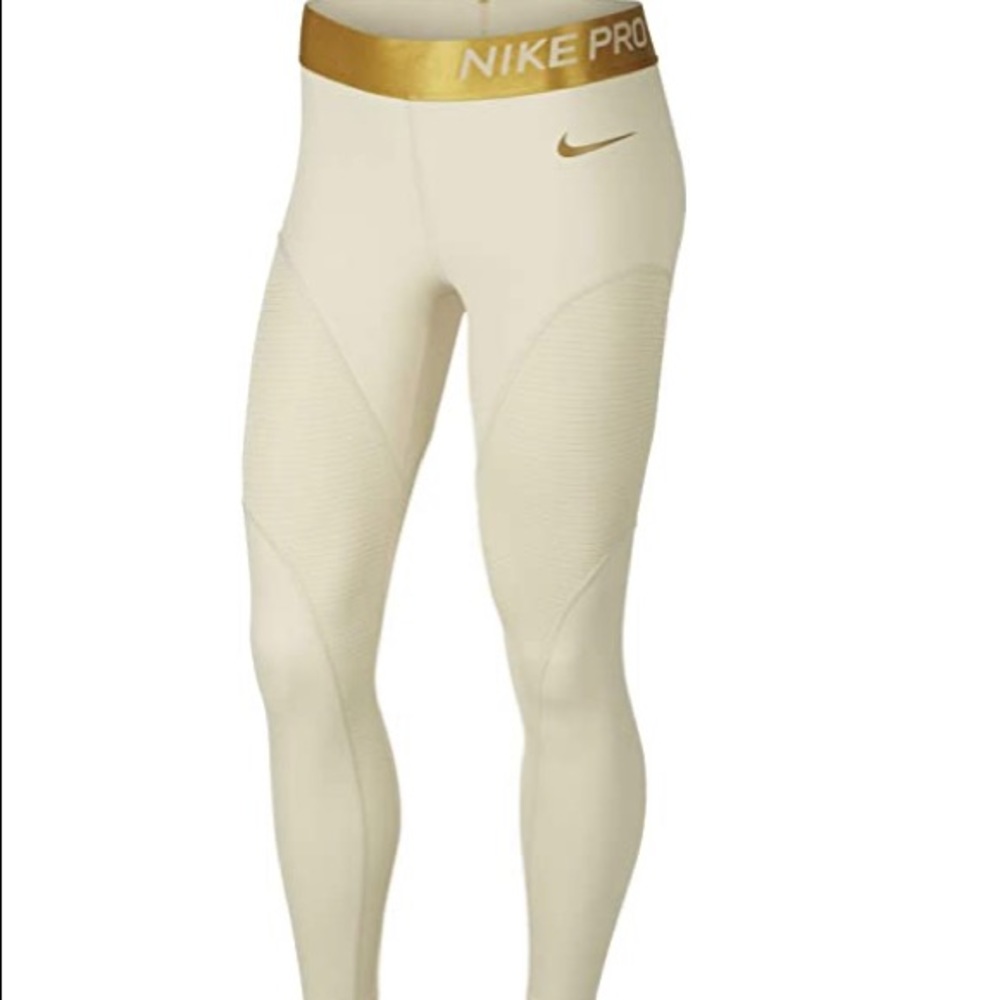 Nike Women’s Pro Warm 7/8 Training Tights Gold